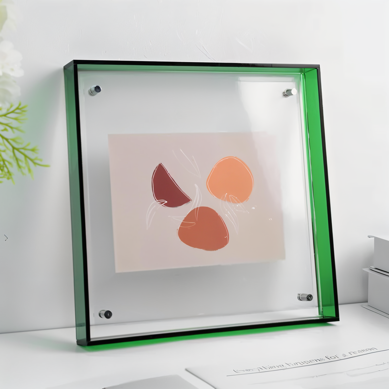 Neon Acrylic Floating Photo Frame