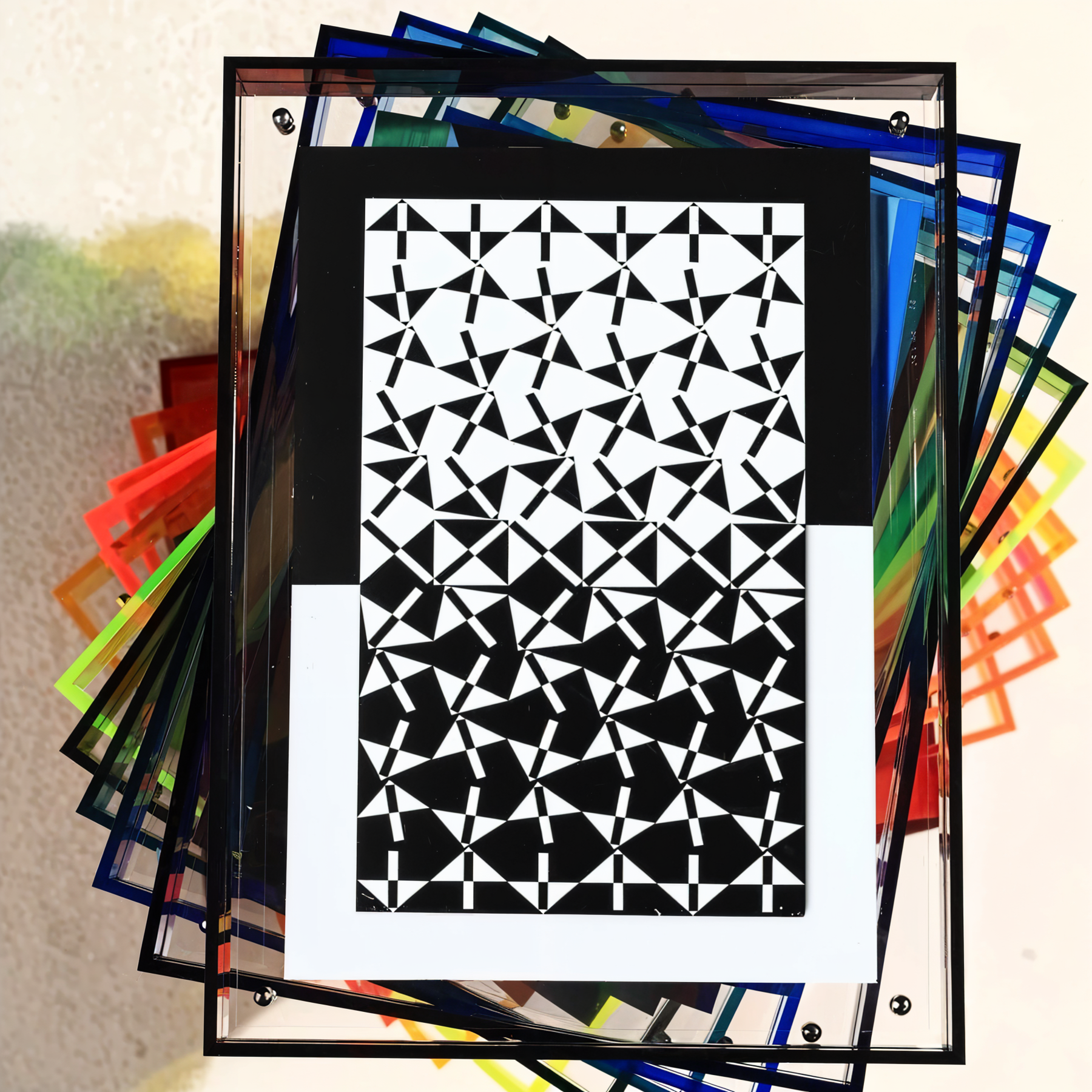 Neon Acrylic Floating Photo Frame