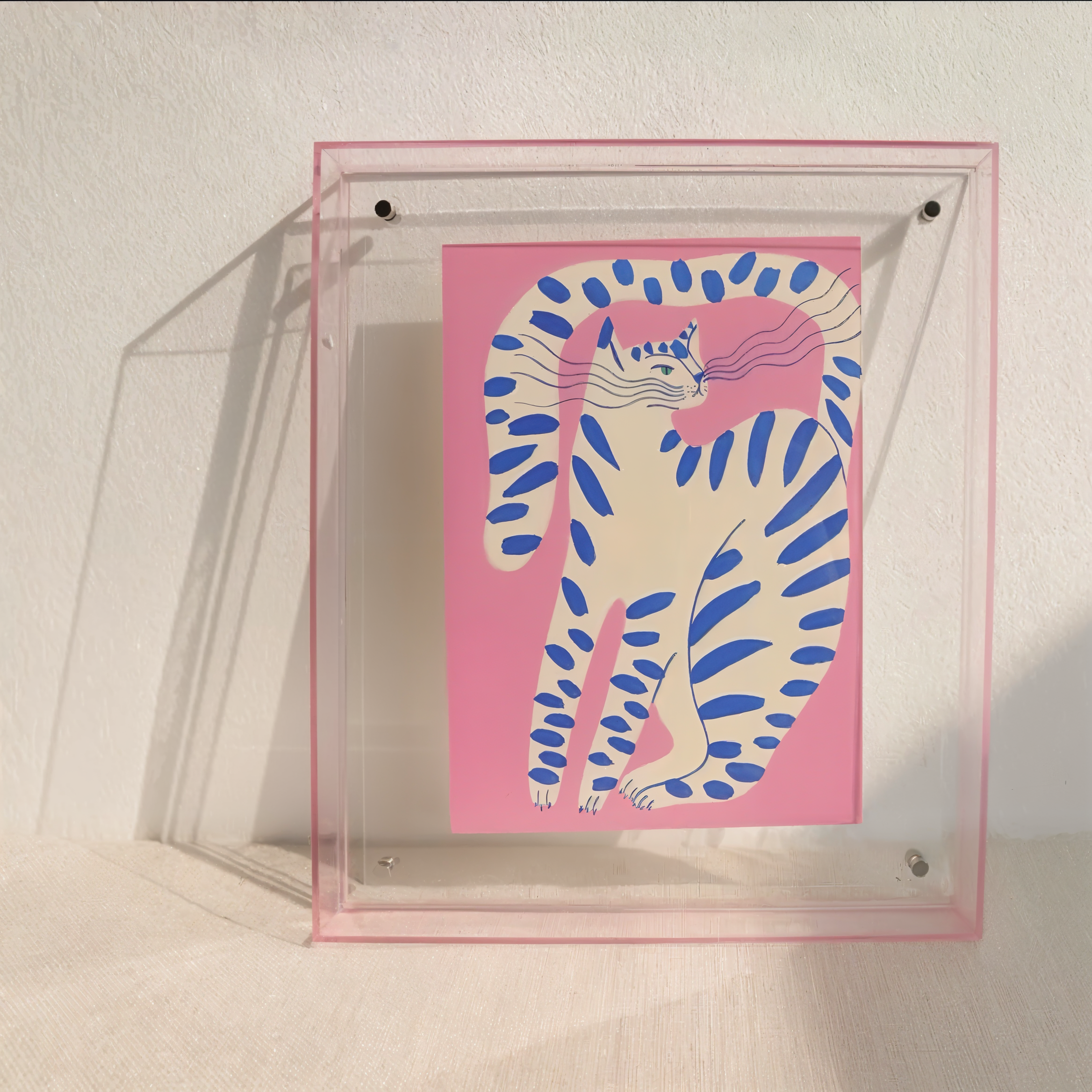Neon Acrylic Floating Photo Frame