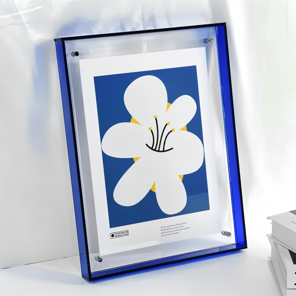 Neon Acrylic Floating Photo Frame