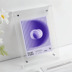 Neon Acrylic Floating Photo Frame