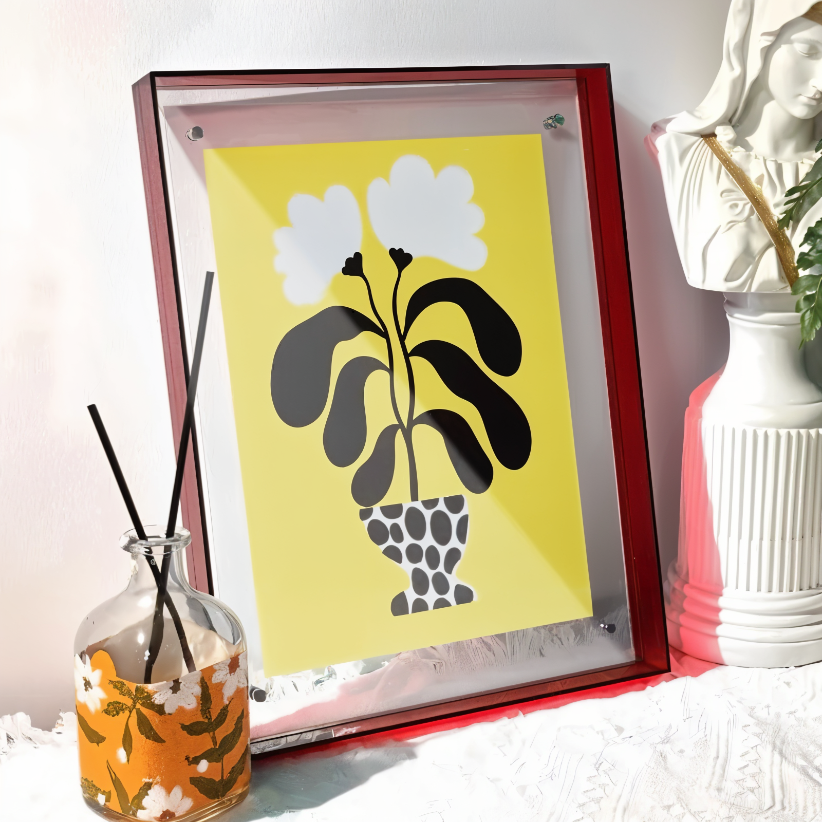Neon Acrylic Floating Photo Frame
