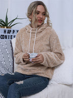 Women’s Teddy Hoodie with Drawstring Hood