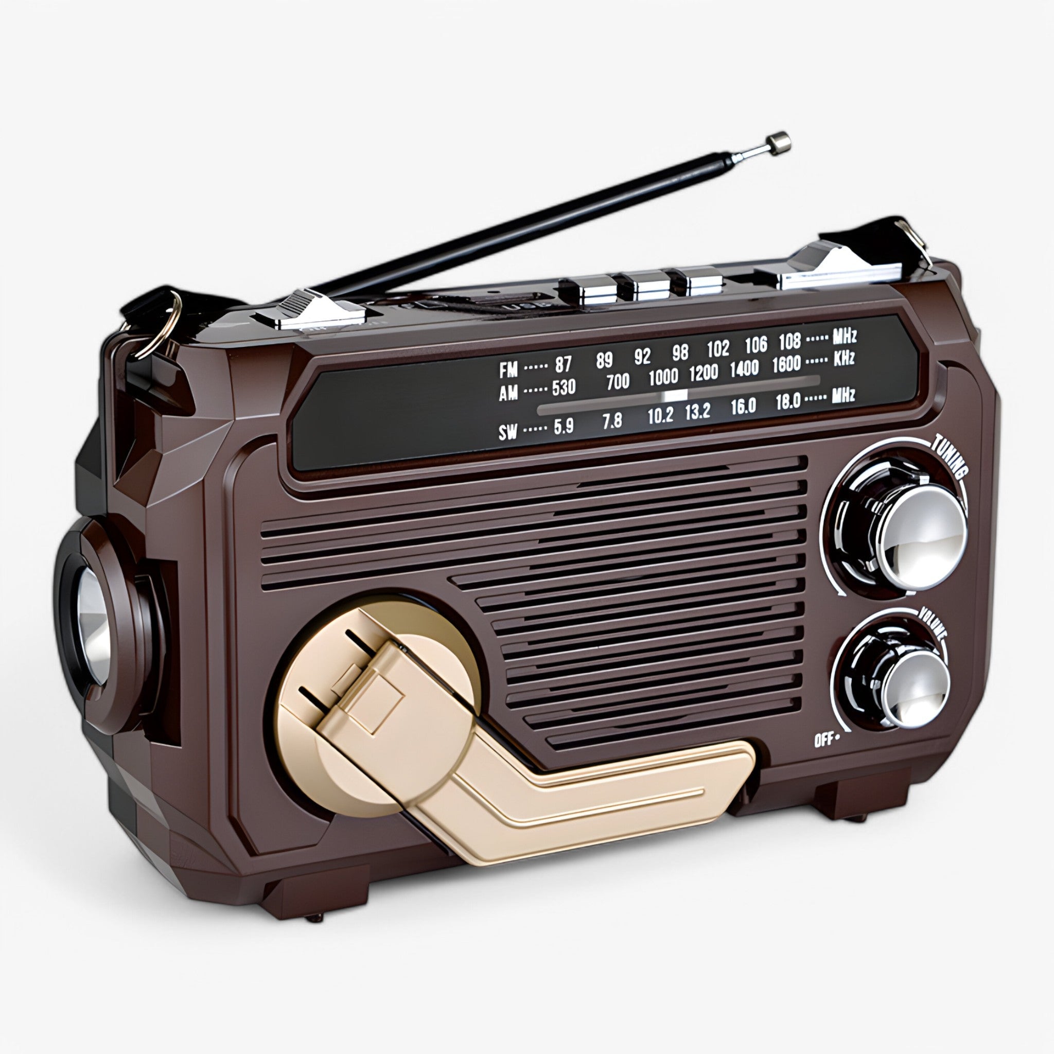 Solar-Powered Emergency Radio with Powerbank