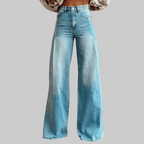 High Waist Wide Leg Jeans Retro Style