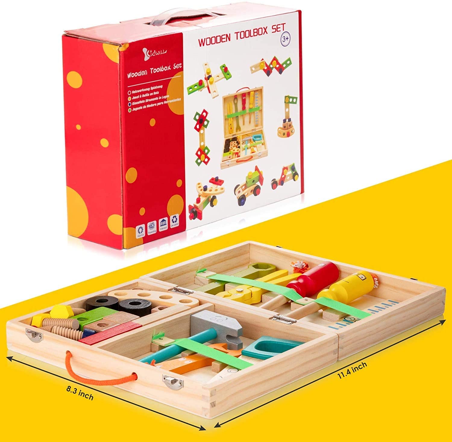 Woods Kids Wooden Tool Set