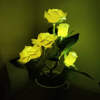 Solar Flower Table Lamp with Lithium Battery