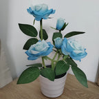 Solar Flower Table Lamp with Lithium Battery