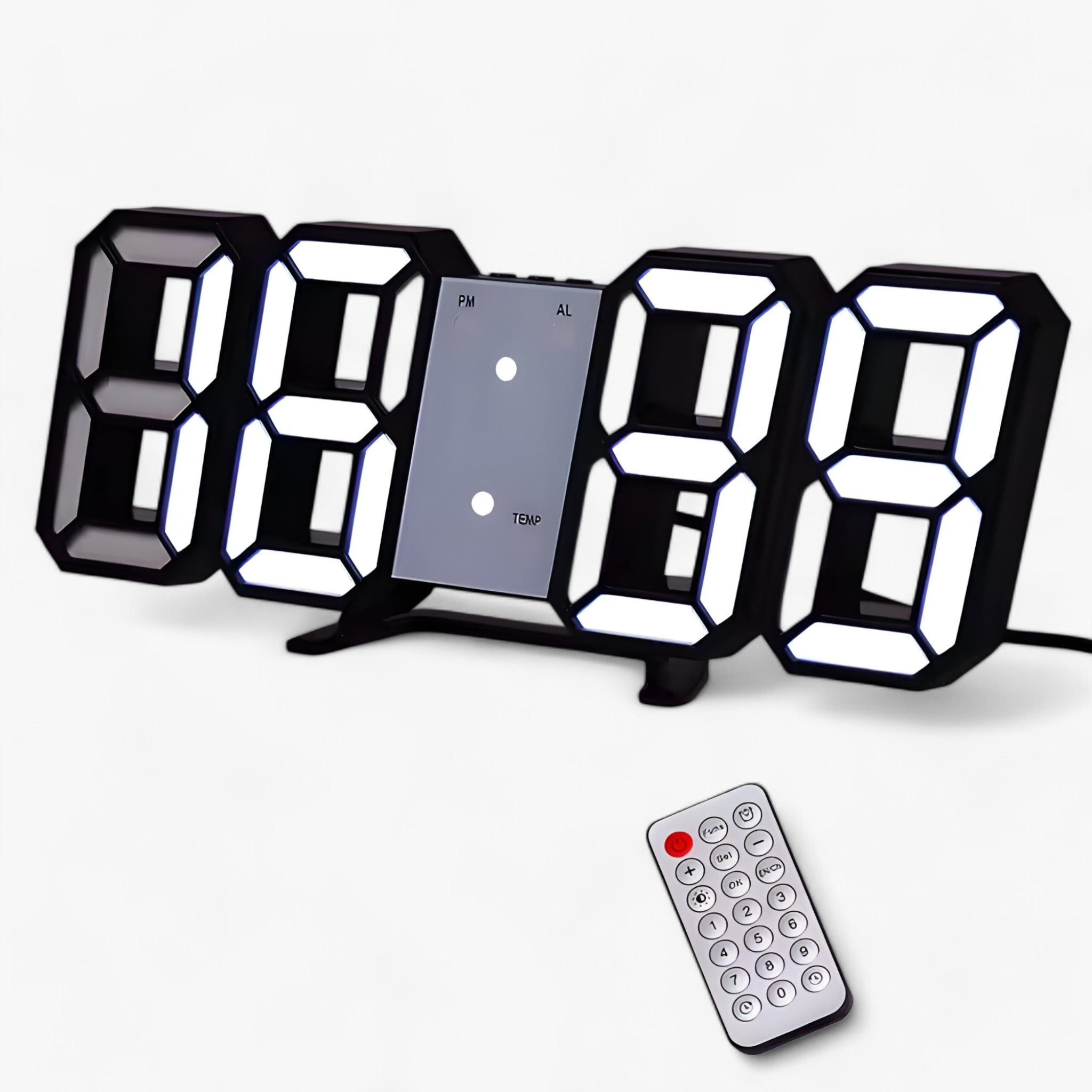 Digital Alarm Clock Multifunctional Display
