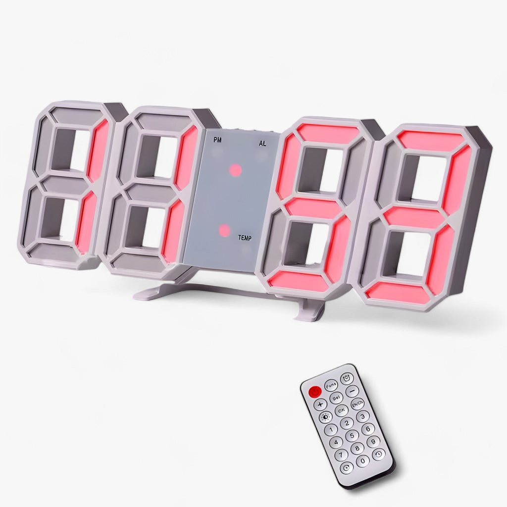 Digital Alarm Clock Multifunctional Display