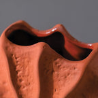 Pleated Ceramic Decorative Vase