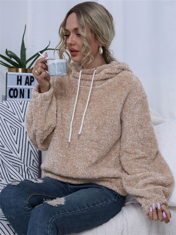 Women’s Teddy Hoodie with Drawstring Hood