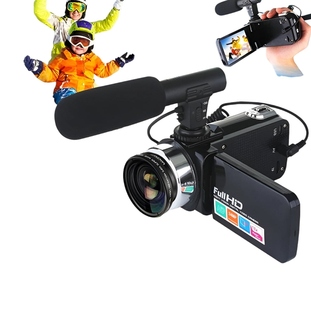24MP Compact Camcorder for Video Recording