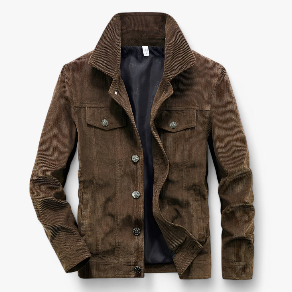 Corduroy Jacket with Vintage Style