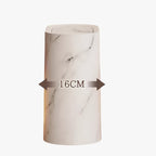 Slim Trash Bin with Marble Finish