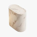 Slim Trash Bin with Marble Finish