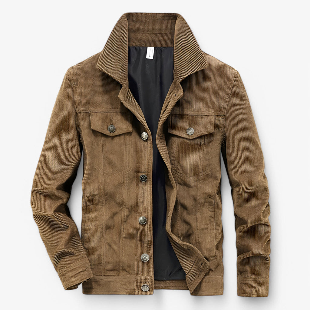 Corduroy Jacket with Vintage Style