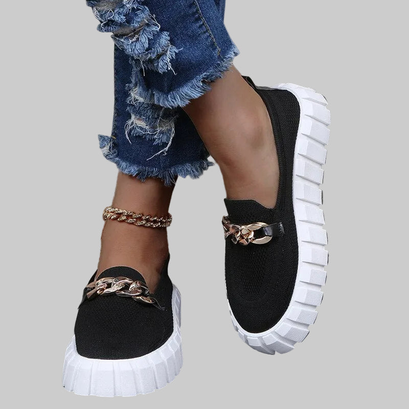Chunky Platform Sneakers Lace Up Street Style