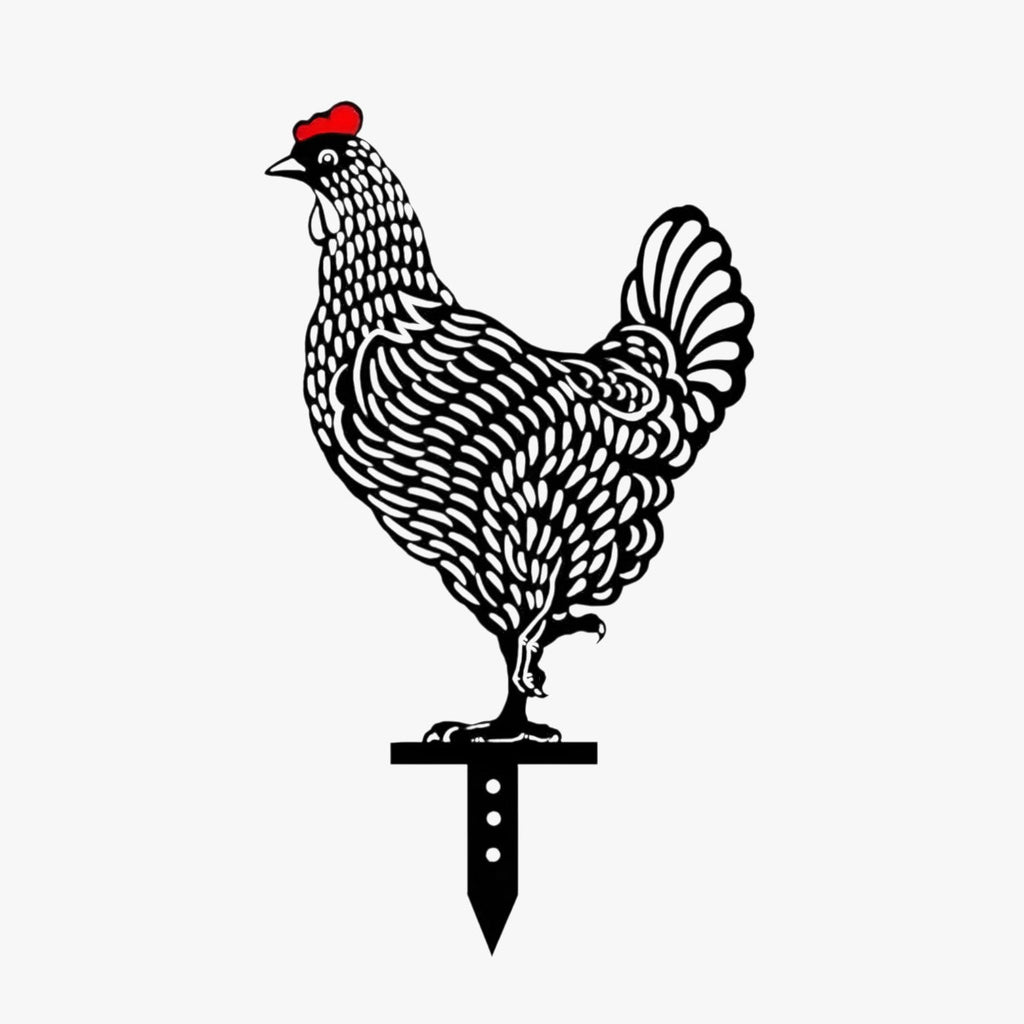 Chicken Pattern Garden Decoration