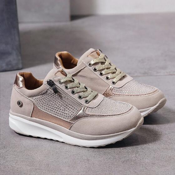 Platform Sneakers with Zipper Closure