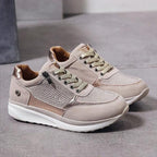 Platform Sneakers with Zipper Closure