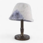 Rabbit-Fur Bucket Hat for Cold Weather
