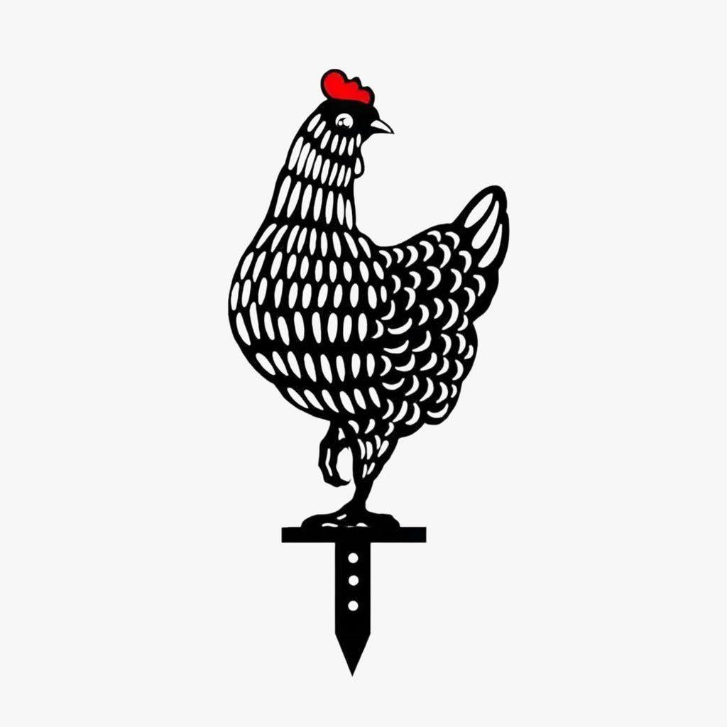 Chicken Pattern Garden Decoration