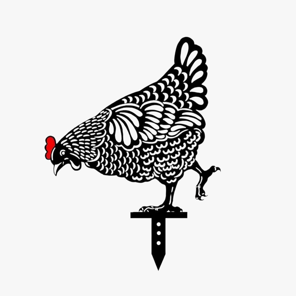 Chicken Pattern Garden Decoration