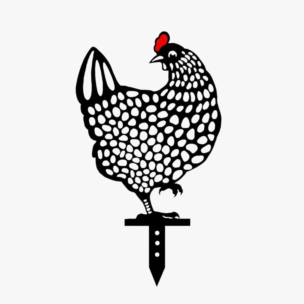 Chicken Pattern Garden Decoration