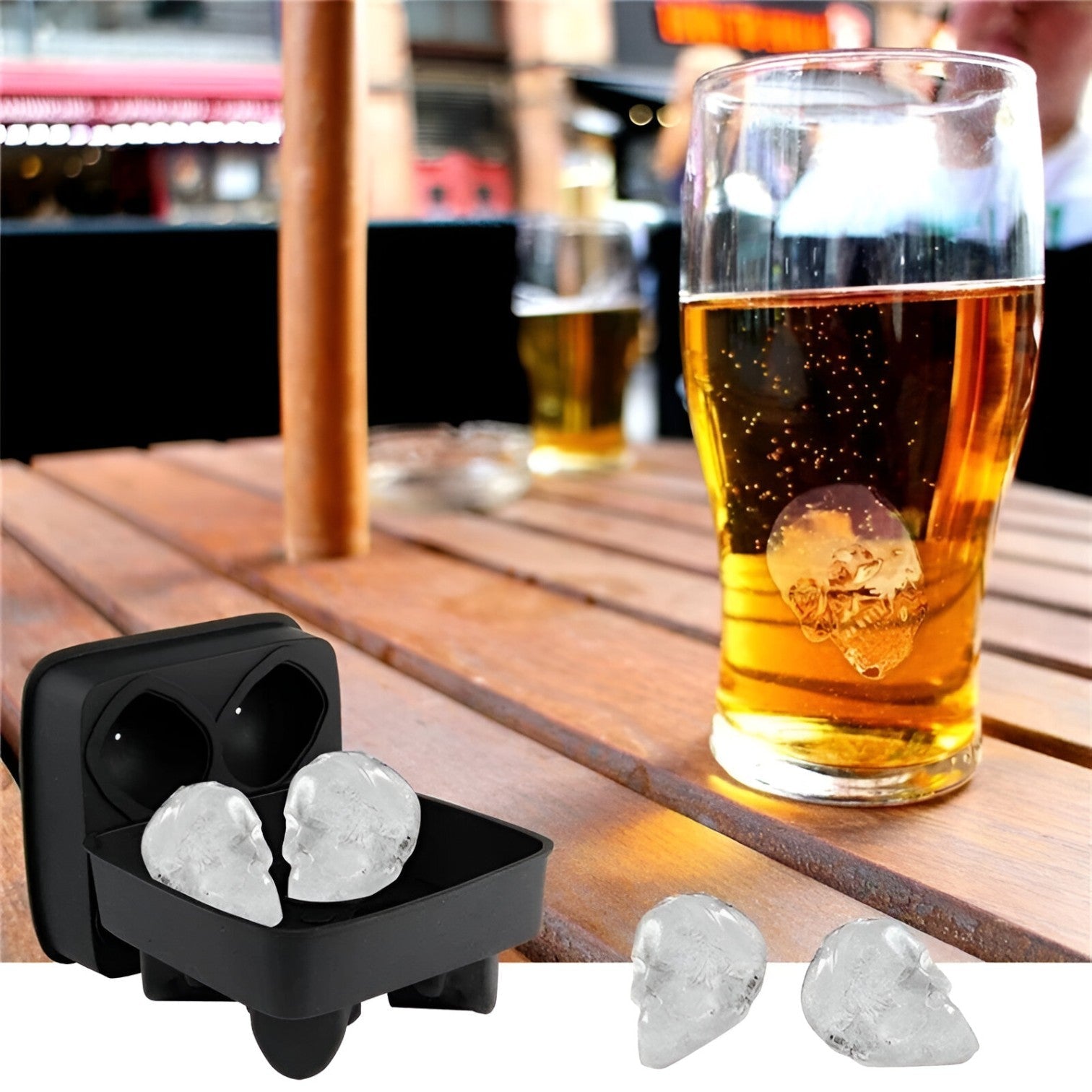 Skull Shape Ice Cube Mold