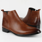 Men’s Genuine Leather Classic Boots with Slip-Resistant Sole