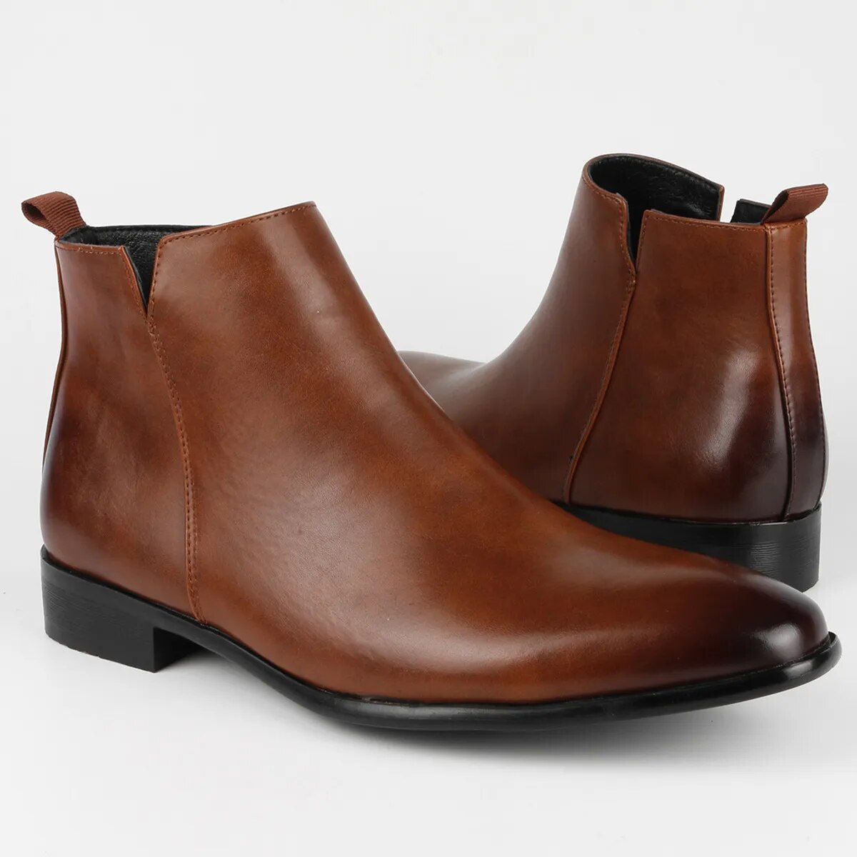 Men’s Genuine Leather Classic Boots with Slip-Resistant Sole
