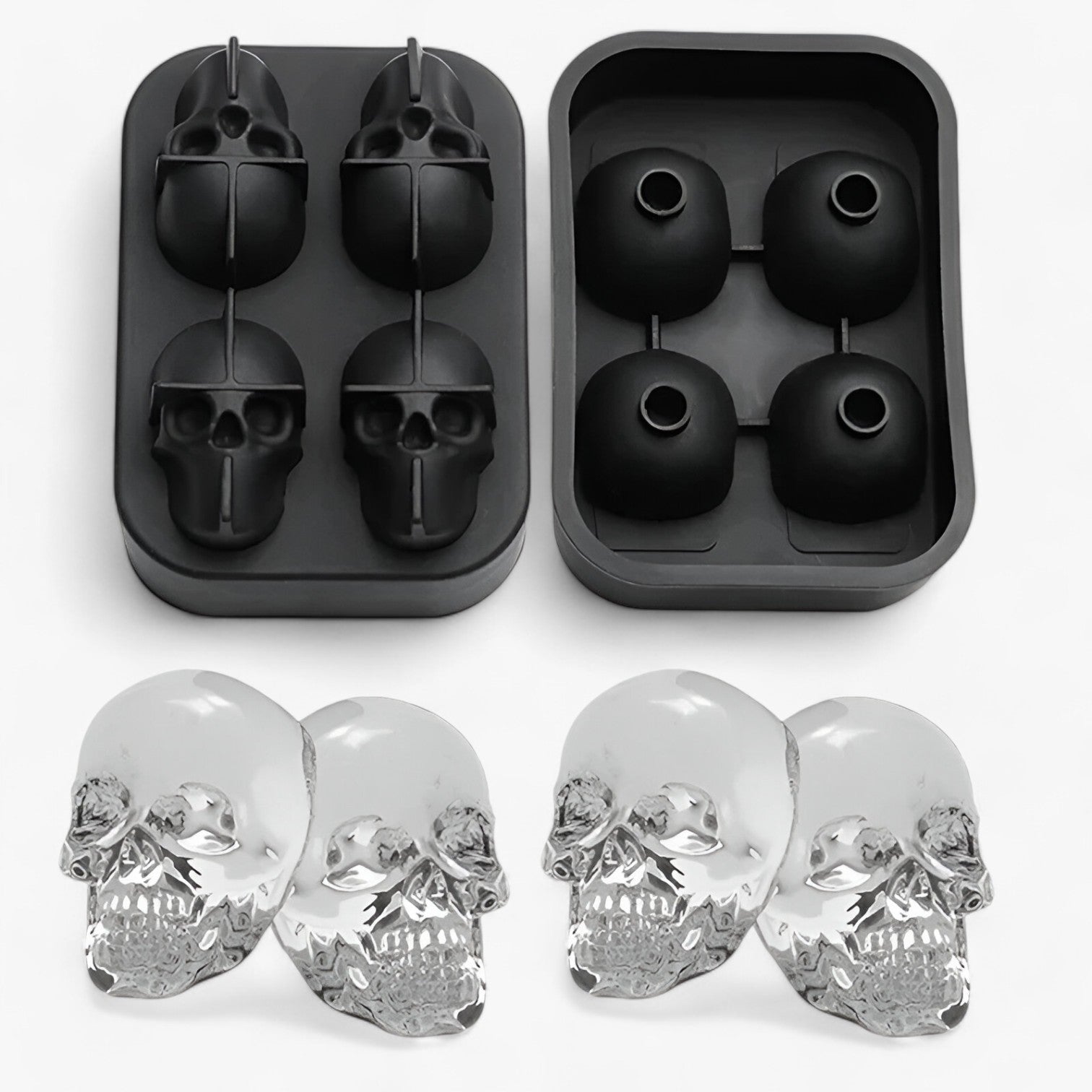 Skull Shape Ice Cube Mold