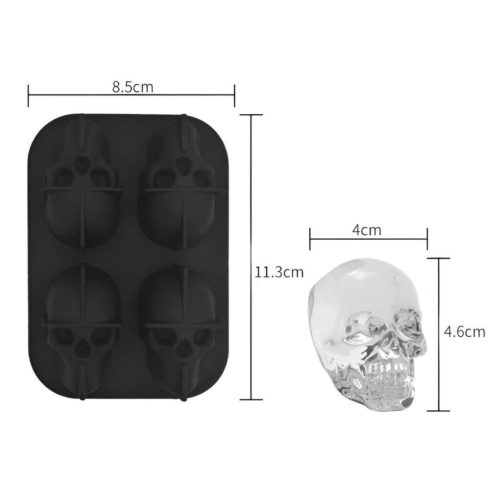 Skull Shape Ice Cube Mold