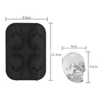 Skull Shape Ice Cube Mold