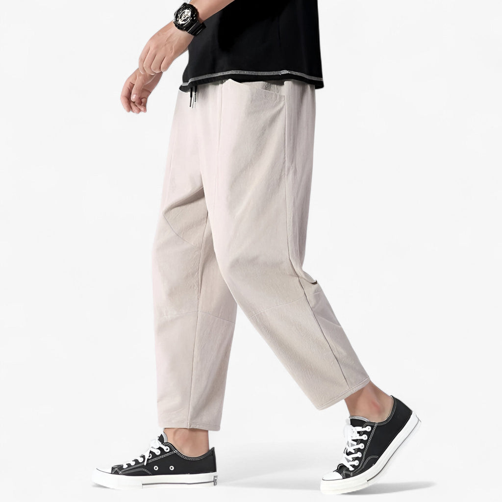 Men's Lightweight Linen Blend Trousers