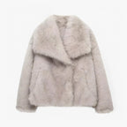Faux Fur Coat with Classic Silhouette