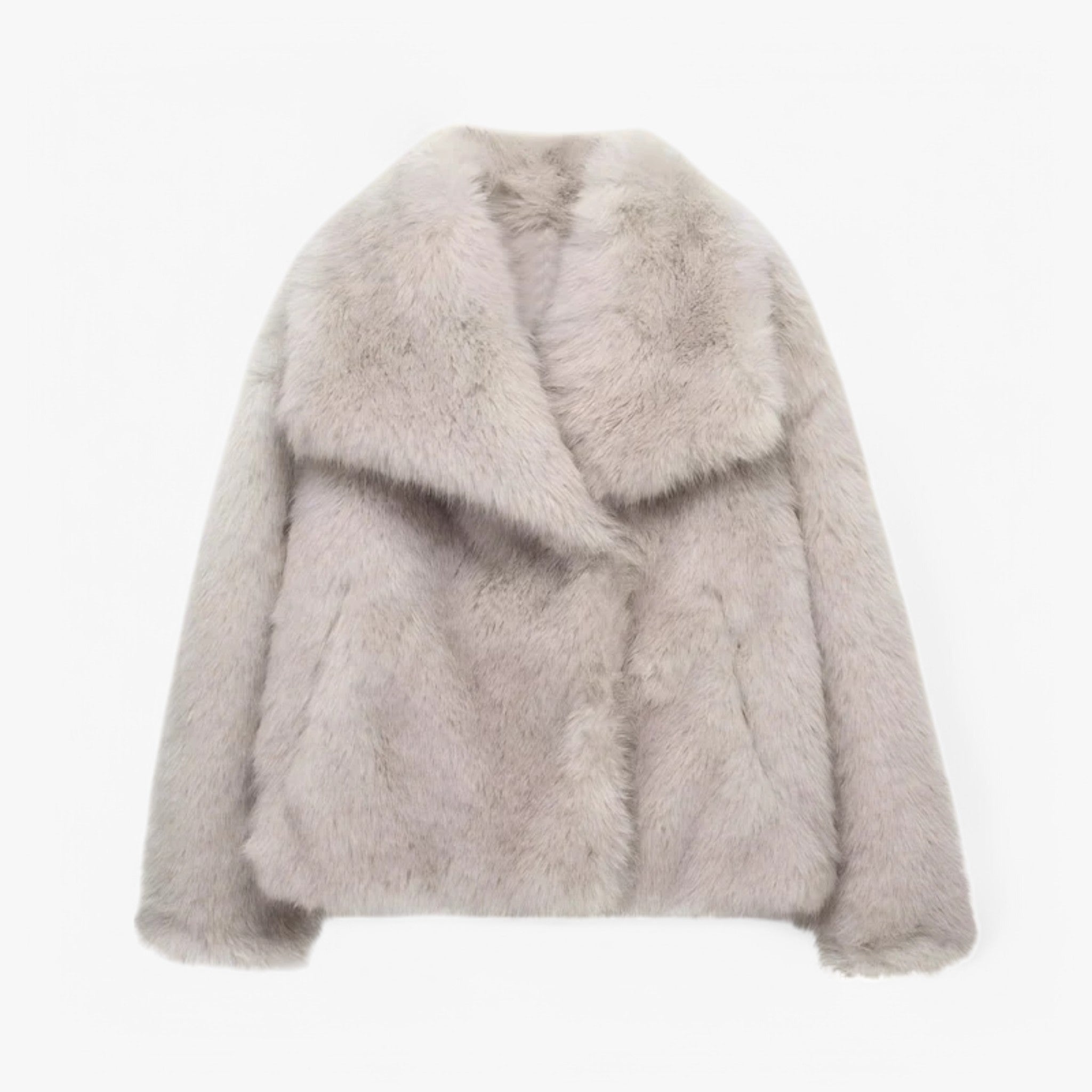 Faux Fur Coat with Classic Silhouette