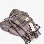 Soft Mohair Checked Shawl