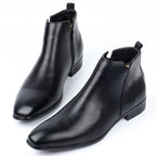 Men’s Genuine Leather Classic Boots with Slip-Resistant Sole