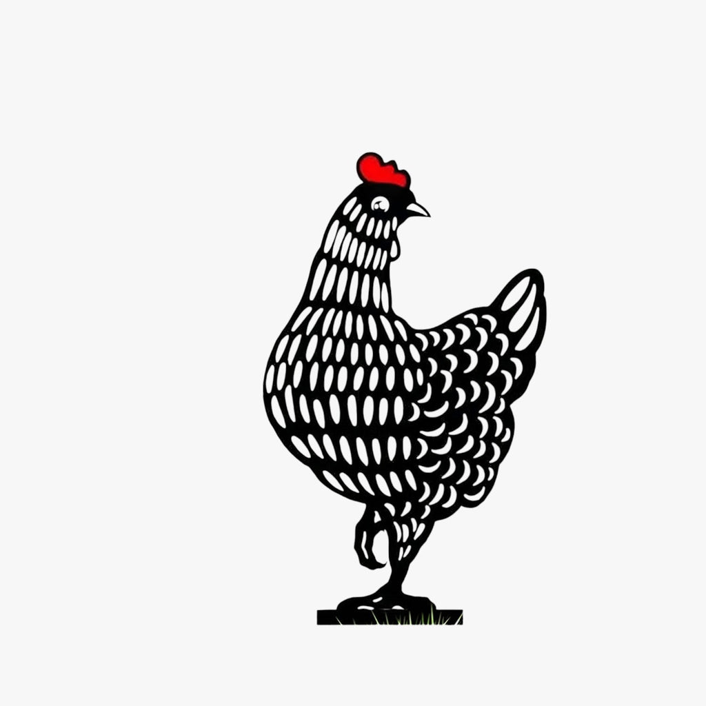 Chicken Pattern Garden Decoration