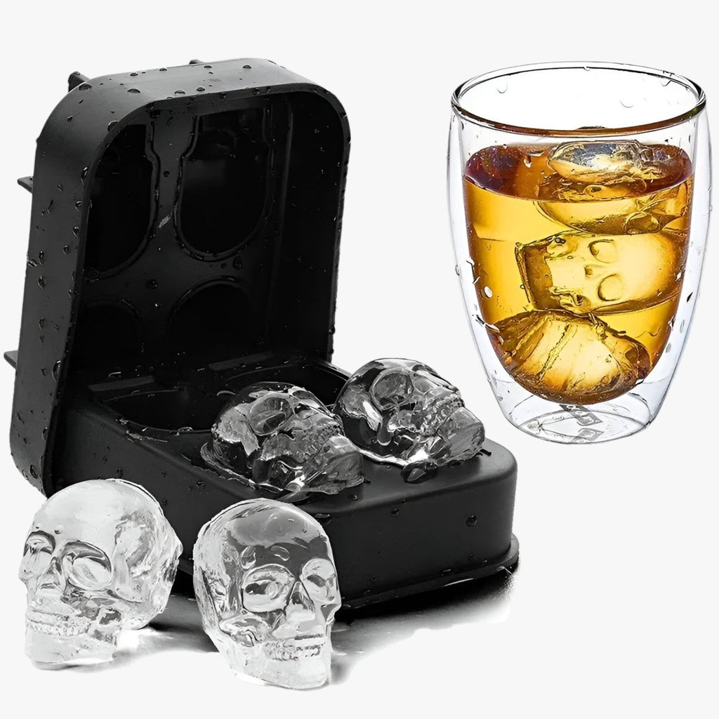 Skull Shape Ice Cube Mold