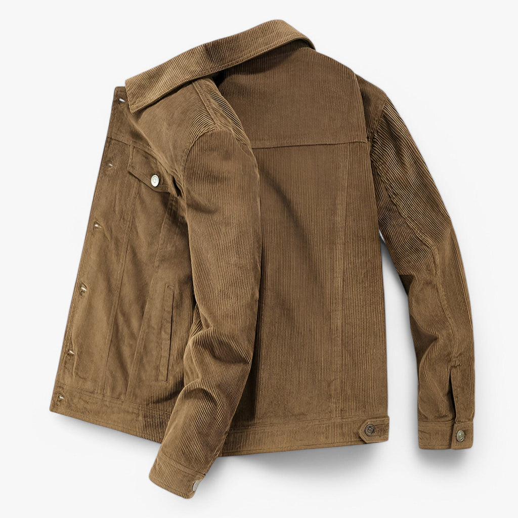 Corduroy Jacket with Vintage Style