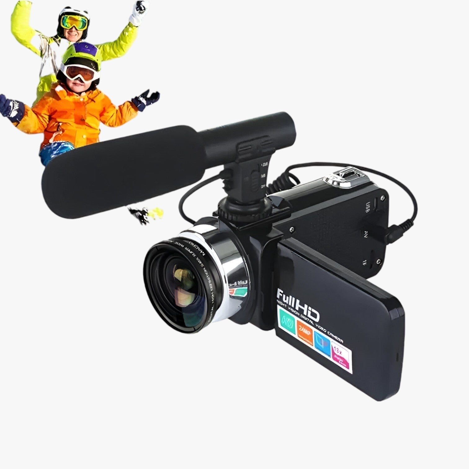 24MP Compact Camcorder for Video Recording