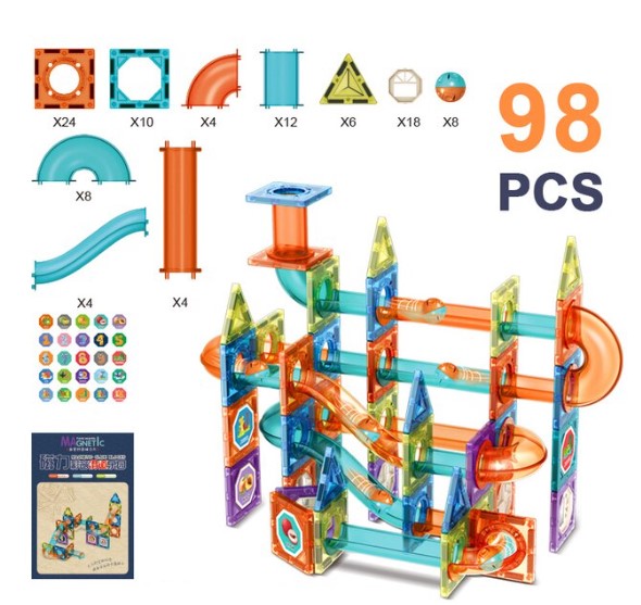 DIY Magnetic Marble Run Toy