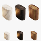 Slim Trash Bin with Marble Finish