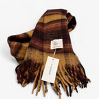 Soft Mohair Checked Shawl