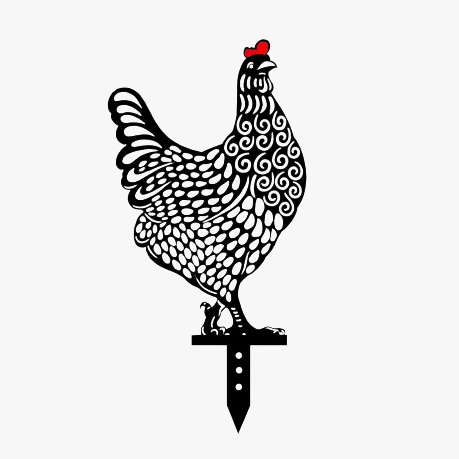 Chicken Pattern Garden Decoration