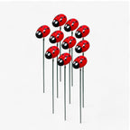 Ladybug Garden Stakes Set
