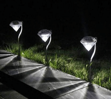 Diamond Shaped Solar Garden Lights